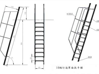 定制鋁扶手梯、定制單面扶手梯